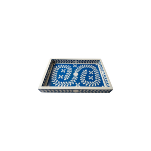 Bandeja de Servir de Lujo con Incrustaciones de Hueso para Otomana y Mesa de Centro, Bandeja Decorativa Hecha a Mano - Product Image 1