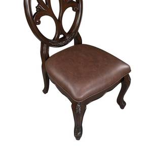 Adjustable Height Solid Wood Dining <b>Chair</b> PU Leather Upholstered Seat Contemporary Antique Design Wood <b>Legs</b> <b>for</b> Home Coffee Shop - Product Image 4