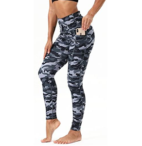 Compression High Waist Women's Yoga Pant Workout Camo <b>Leggings</b> <b>With</b> <b>Pocket</b> Scrunch Butt Lifting Gym Set Wear Tights For Woman - Product Image 2