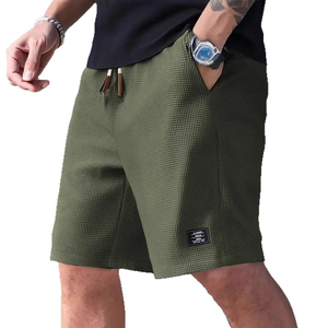 Pantalones Cortos Deportivos para Hombre, con Logotipo Frontal, Cordón Ajustable, Cintura Media, Ligeros, Transpirables, de Secado Rápido, Casuales, de Verano, 100% Poliéster - Product Image 1