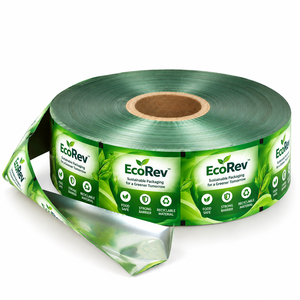 EcoRev Laminated <b>Roll</b> <b>Film</b> Food Grade Transparent Glossy Eco-Friendly Soft Packaging with Digital Printing for Food Use - Product Image 1