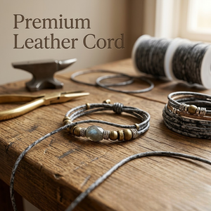 Premium Quality Round Leather Cord 2mm Thickness | Durable Flexible <b>Strong</b> Leather <b>String</b> for Jewelry Making,Necklace & Bracelet - Product Image 4