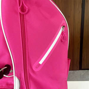 Sac de golf pour femme rose vif de qualité supérieure, léger, imperméable, en PU, avec 7 compartiments, logo personnalisé, sac de golf pour femmes - Product Image 5