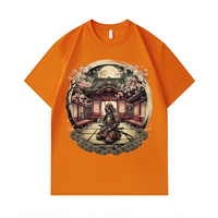 T-shirts graphiques en coton 100% de haute qualité, personnalisés, style samouraï japonais