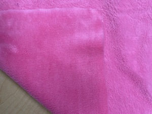 Pink Flannel <b>Fabric</b> 100% Polyester 58/60 Inch Width Quick-Dry Home Textile Towel Material <b>Medium</b> Weight Woven Plain Style - Product Image 2