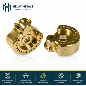 Boîtier en laiton durable pour usinage VMC avec surface d'étanchéité circulaire pour mécanismes rotatifs et assemblages d'automatisation industrielle - Product Image 1