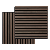 Déco Son Design Moderne Acoustique MDF Panneau Acoustique Panneaux Muraux Pet Feutre Absorbe Le Son pour Salle à Manger Salle de Conférence Villa