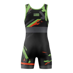 En Stock, Singletes de Lucha Unisex para Niños de Alta Calidad, Anti-UV, Cómodos, Blancos, con Estampado Digital a Rayas, Clásicos, 100% - Product Image 3