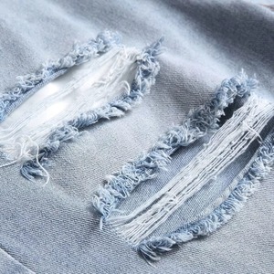 Factory Direct High Quality Denim <b>Jeans</b> Shorts <b>Soft</b> Comfortable Mid Waist Customized Vintage Hip-Hop Straight Shorts Low Price - Product Image 4