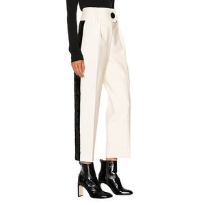 Women's Slim Fit Straight Pants Breathable Causal <b>Trouser</b> for <b>Summer</b> ODM Size XS XL Washed Technique Logo Decoration 2025 - Product Image 2