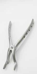 Forceps d'extraction dentaire supérieur pour premiers molaires à surface mate, avec manche perforé et bec réfléchissant, instrument chirurgical en acier inoxydable - Product Image 4