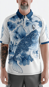 Camiseta de Manga Larga para Hombre, Sublimada, con Estampado Sólido, de Secado Rápido, Corte Regular, Informal, de Algodón/Fibra de Bambú - Product Image 5
