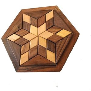 Handmade Eco-Friendly Wooden <b>Gavel</b> with Hexagonal Sound Block Antique Style Carved Design Judge Hammer Decorative Gift - Product Image 3