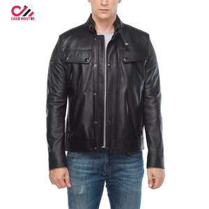 แจ็คเก็ตหนังไบค์เกอร์ดีไซน์วินเทจสุดเท่สำหรับผู้ชาย หนังแกะสั่งทำพิเศษ พร้อมแจ็คเก็ตหนังแบบเย็บลาย - Product Image 5