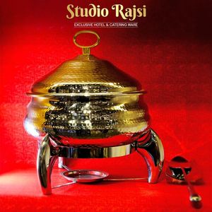 High Strength Brass Catering Buffet Chafer with Stable <b>Frame</b> and Lid Professional Food Heating Dish for Hotel and Event Catering - Product Image 4