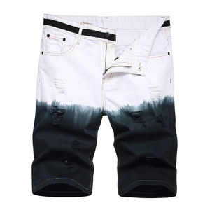 Pantalones Cortos Vaqueros Casuales de Mezclilla Hechos a Medida 2026 para Hombre, Cintura Alta con Cinturón, Nailon/Algodón Ligero, Color Personalizado, Hecho en Pakistán - Product Image 1