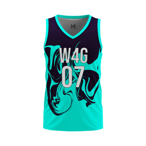 เสื้อบาสเก็ตบอลเสื้อทีมพิมพ์ลายตามสั่งสำหรับโรงเรียนและองค์กร - Product Image 4