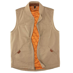 Gilet en toile de qualité supérieure, vêtement d'extérieur tendance, bonne qualité, logo et impression personnalisés, gilet en toile respirant - Product Image 3