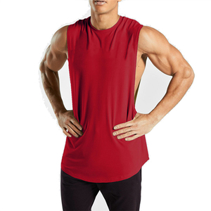 Débardeur Homme Sport Décontracté Fitness Gym Col V Sans Manches Personnalisé Respirant Écologique Séchage Rapide Couleur Unie Tricoté - Product Image 6