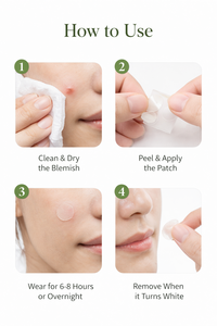 Patchs naturels et végétaliens pour l'acné et les boutons, contrôle des imperfections corporelles, patchs hydrocolloïdes absorbant l'excès de sébum, service d'étiquetage privé, vente en gros - Product Image 6