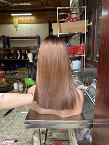 Vente en Gros Bob Cheveux Super Double Dessiné Vierge Cheveux Vietnamien Remy Couleur Naturelle Perruques de Cheveux Os Droite - Product Image 4