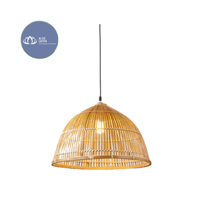 BEST SELLER Lampe suspendue moderne en métal bleu lotus de haute qualité, plafonnier LED blanc chaud, vente en gros - Product Image 1