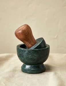 Durable Marble Mortar And Pestle Set Heavy Duty Stone <b>Grinder</b> For Kitchen Spices <b>Herbs</b> Grinding Preparation - Product Image 6