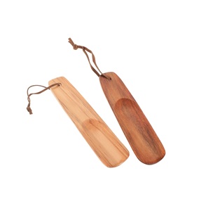 Low MOQ Wooden Shoe Horn Wear Shoe <b>Helper</b> Travel Shoe Horns for Men And Women Seniors Kids Portable Shoe Wear - Product Image 1