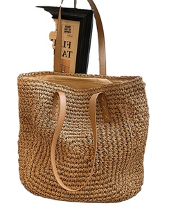Sac fourre-tout magique fait main, sac à bandoulière en paille tressée pour femme, sacs de plage en crochet macramé, directement du fournisseur indien - Product Image 1