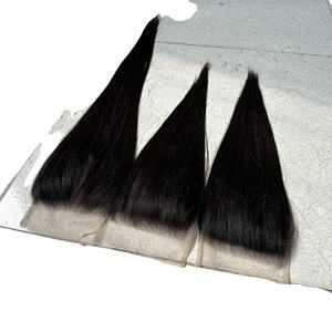 Venta al por mayor de Vietnam Cierre de encaje HD 5x5 Cierre de encaje de cabello humano 2024 Tendencias calientes Moda Cierre de cabello humano Color natural - Product Image 3