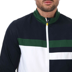 <b>Men's</b> Color Blocking Tracksuit Full Sleeve <b>Half</b>-<b>Zip</b> Sporty Style Breathable Polyester Autumn Wear With Side Pockets - Product Image 6