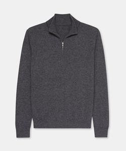 Suéter de Hombre con Cuello de Media Cremallera, Tejido, 56% Algodón, Antiarrugas, con Logotipo Frontal, para Invierno, con Color y Logotipo Personalizados - Product Image 4