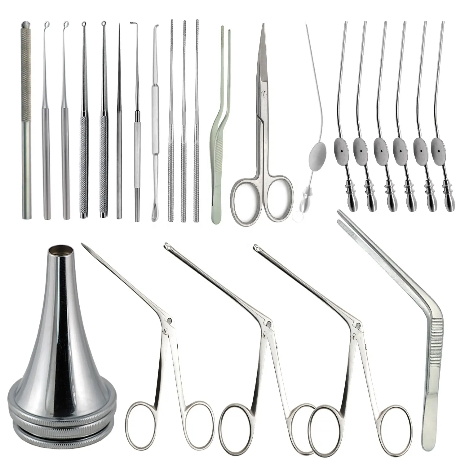 Myringotomy Instrument Set Van 28 Stuks Voor Oor Chirurgie, Myringotomy Chirurgie Set Oor Instrumenten Ent Instrumenten