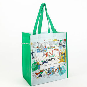 กระเป๋าหิ้วแบบไม่ทอ PP โพลีโพรพิลีนเคลือบลายตามสั่ง เป็นมิตรกับสิ่งแวดล้อม สำหรับใส่ของช้อปปิ้ง ใช้งานง่าย จัดเก็บและนำกลับมาใช้ใหม่ได้ - Product Image 6