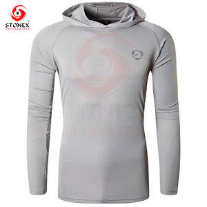 Sudadera con Capucha para Pesca, Manga Larga, Secado Rápido, UPF 50+, Transpirable, Ligera, Poliéster/Algodón, Tallas Grandes, para Actividades al Aire Libre - Product Image 3