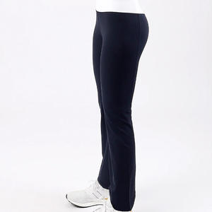 Women's Mid Waist Drawstring Breathable Four-Way Stretch Flared Wide Leg Yoga Pants - Product Image 4