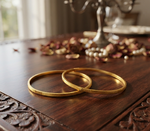Divyoro Brazaletes Clásicos de Aleación de Cobre Chapados en Oro, Joyería de Moda para Mujer, Unisex, para Fiestas, 15g - Product Image 4