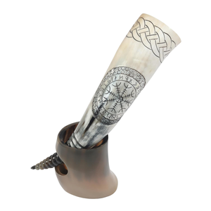 Cuerno para Beber Hecho a Mano y Económico | Cuerno Vikingo 100% Natural para Beber Cerveza, Cuerno para Beber en Venta |   Cuernos de Vaca para Beber - Product Image 1