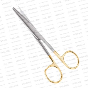 Tijeras Quirúrgicas de 14 cm, de Carburo de Tungsteno Onyx, para Uso General, Punta Afilada y Punta Redonda, de Vaslcare - Product Image 2