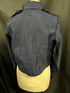 Camisa Chaqueta Azul Marino para Hombre, Cuello Mao, Botones Dorados, Ropa Formal de Invierno, Corte Regular, Material de Poliéster - Product Image 4