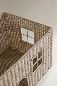 Cesta de Almacenamiento Tejida a Mano de Ratán Natural con Forma de Casa, Organizador Decorativo para Habitación Infantil, Cesta Decorativa para Guardería, OEM ODM - Product Image 2