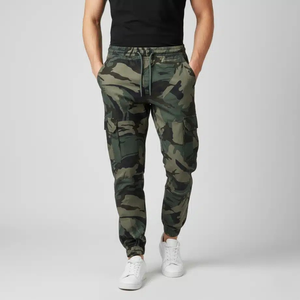Pantalones de Camuflaje para Hombre, Pantalones Cargo Retro con Múltiples Bolsillos, Pantalones Joggers con Pierna Holgada, Resistentes al Desgaste, Estilo Fuerzas Especiales - Product Image 1