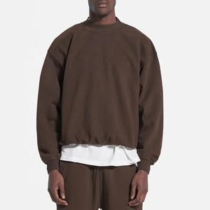 Sweats à capuche épais personnalisés de haute qualité polaire 500gsm 100% coton hommes pull surdimensionné à manches longues sweats à capuche - Product Image 2