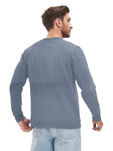 T-shirts de sport à manches longues pour hommes, respirants, en coton uni, pour l'hiver et l'automne, grandes tailles, avec col confortable - Product Image 4