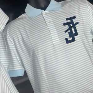 Camiseta Polo a Rayas para Hombre Jack and Jill, Manga Corta, Informal, para Golf, Suave, Transpirable, Mezcla de Algodón, Ajuste Clásico y Cómodo - Product Image 2