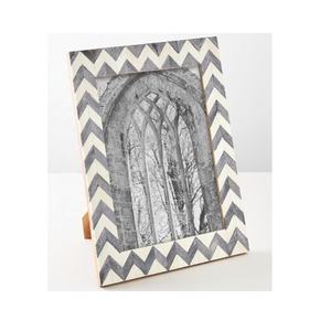 Marco de fotos con incrustaciones de hueso de Chevron multicolor de alta calidad, marco de fotos de escritorio de mesa, marco de fotos con incrustaciones de hueso hecho a mano - Product Image 2