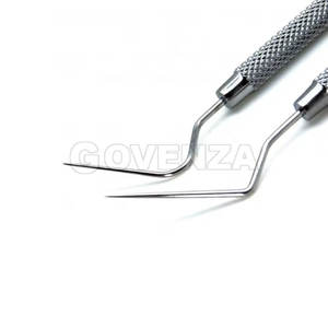 Sonda exploradora dental de acero inoxidable autoclavable de un solo extremo, instrumento de diagnóstico manual afilado y fino con agarre ergonómico, Clase I - Product Image 6