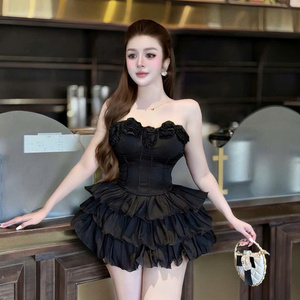 Elegante Vestido Maxi de Manga Corta para Mujer, Estilo Sexy, Simple y Natural, Mezcla de Seda, Elegancia, Comodidad, Casual, para Eventos Formales - Product Image 4