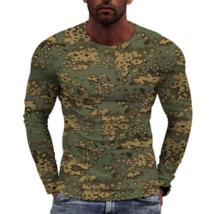 เสื้อผ้าลายพรางสำหรับล่าสัตว์กลางแจ้งขายส่ง OEM เสื้อผ้าตกปลาแห้งเร็ว เสื้อเชิ้ตลายพราง เสื้อผ้าพิมพ์ลายแบบ Sublimation ชุดยูนิฟอร์มยุทธวิธีสำหรับผู้ชาย - Product Image 1