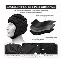 Casco Protector de Espuma EVA para Flag Football, Rugby 7v7 y Fútbol, con Acolchado Protector para la Cabeza, para Jóvenes y Niños
